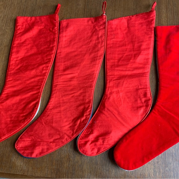 Four Vintage Needlepoint Christmas Stockings - Picture 7 of 7